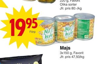 Matöppet Majs erbjuda