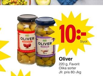 Matöppet Oliver erbjuda