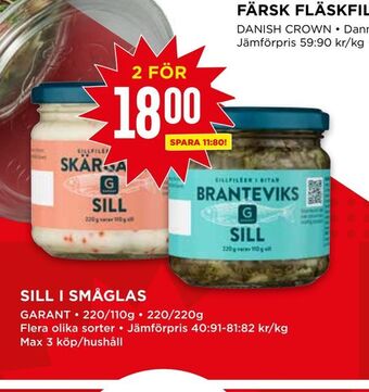 Willys Sill i småglas erbjuda