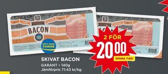 Willys Skivat bacon erbjuda