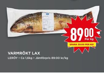 Willys Varmrökt lax erbjuda