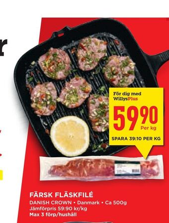 Willys Hemma Färsk fläskfilé erbjuda