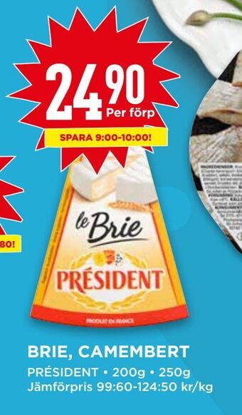 Willys Brie, camembert erbjuda