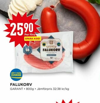 Willys Garant Falukorv erbjuda