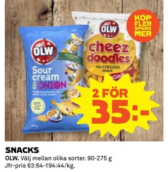 Coop Daglivs Snacks erbjuda