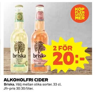 Coop Daglivs Alkoholfri cider erbjuda