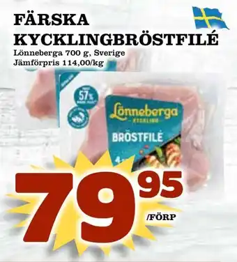 Matboden Ektorp Färska kycklingbröstfilé erbjuda