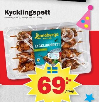 Pekås Kycklingspett erbjuda