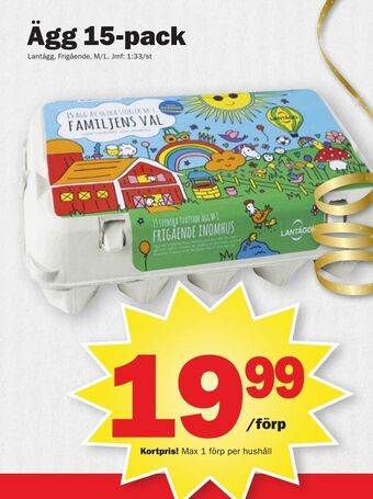 Pekås Ägg 15-pack erbjuda