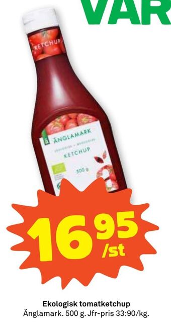 Stora Coop Ekologisk tomatketchup erbjuda