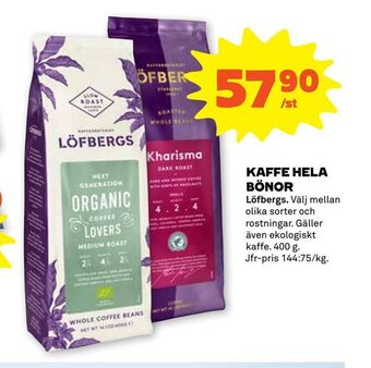 Stora Coop Kaffe hela bönor erbjuda