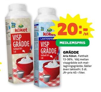 Stora Coop Grädde erbjuda