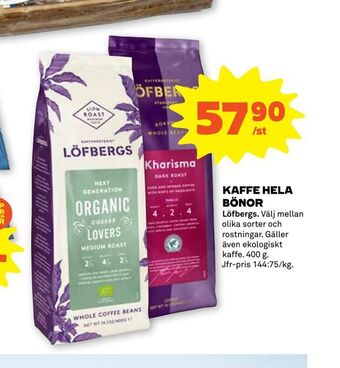 Stora Coop Kaffe hela bönor erbjuda