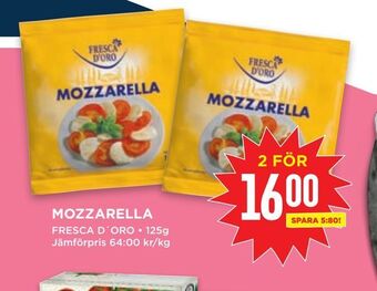 Willys Hemma Mozzarella erbjuda