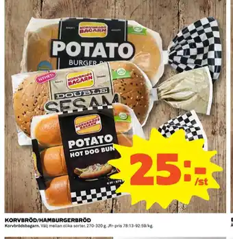 Coop Potato korvbröd erbjuda