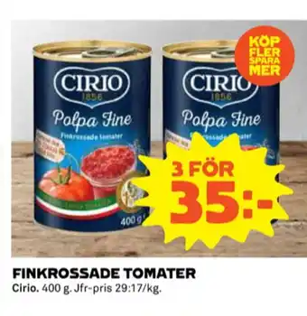Coop Cirio tomater erbjuda