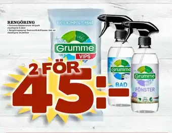 Grumme städservetter