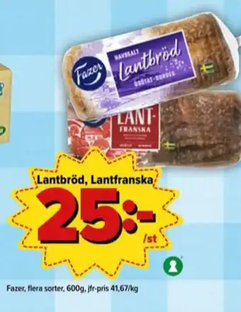 Östenssons Lantfranska bröd erbjuda