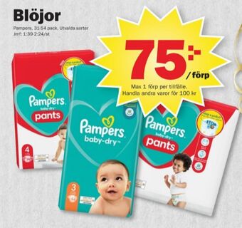 Pekås Baby dry blöjor erbjuda