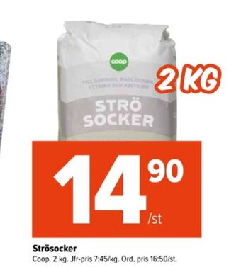 Coop Extra Coop strösocker erbjuda