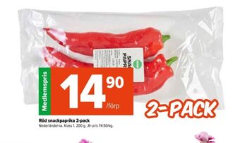 Coop Extra Coop snackpaprika erbjuda