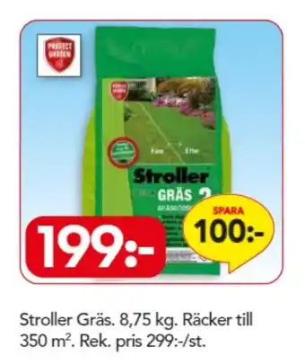 Bo Ohlsson Stroller Gräs 8,75 kg Räcker till 350 m² erbjuda
