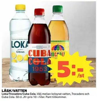 Coop Läsk/vatten erbjuda