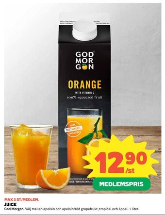 Coop Juice erbjuda