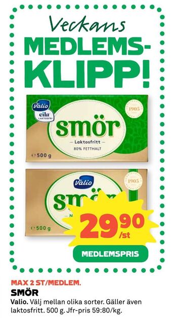 Coop Smör erbjuda