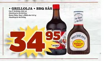 grillolja • bbq sås