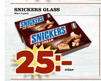Snickers glass