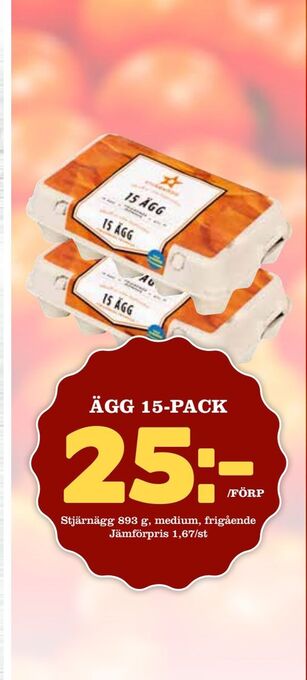 Matdax Ägg 15-pack erbjuda