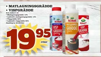 Matvärlden Tensta Matlagningsgrädde • vispgrädde erbjuda