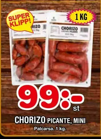 Nya Pulsen Chorizo picante, mini erbjuda