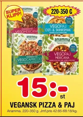 Nya Pulsen Vegansk pizza & paj erbjuda