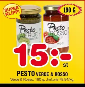 Nya Pulsen Pesto verde & rosso erbjuda