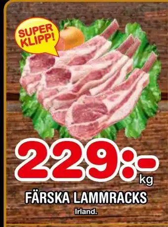 Färska lammracks