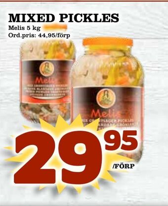 Supergrossen Mixed pickles erbjuda