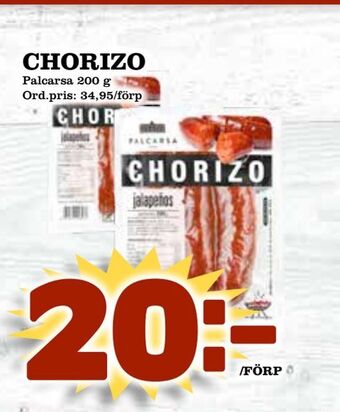 Supergrossen Chorizo erbjuda