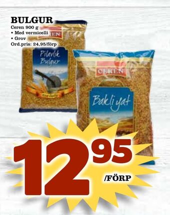 Supergrossen Bulgur erbjuda