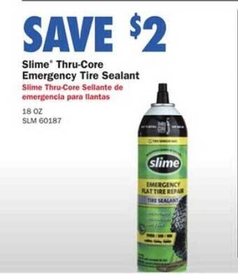 Advance Auto Parts Slime Thru-core Emergency Tire Sealant offer