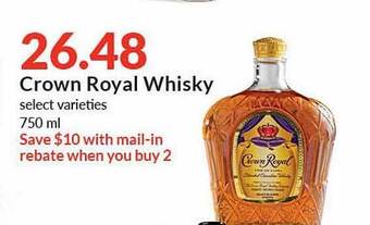 Hy-Vee Crown Royal Whisky offer