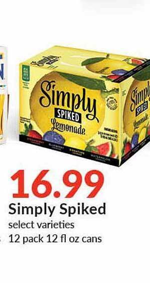 Hy-Vee Simply Spiked offer