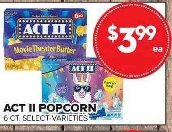 Price Cutter Act II Popcorn offer