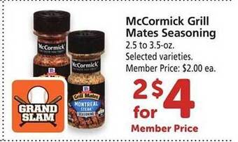 Safeway McCormick Grill Mates Seasoning offer