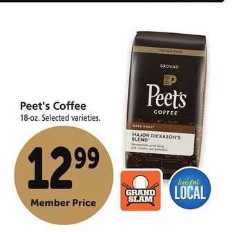 Safeway Peet's Coffee offer