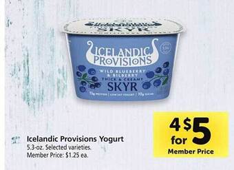 Safeway Icelandic Provisions Yogurt offer
