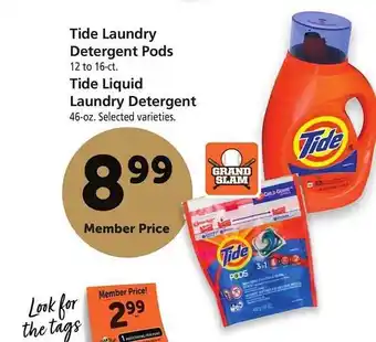 Safeway Tide Laundry Detergent Pods Or Tide Liquid Laundry Detergent offer