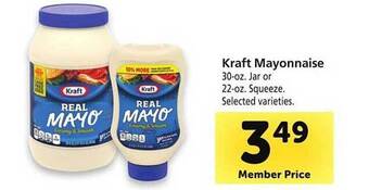 Safeway Kraft Mayonnaise offer