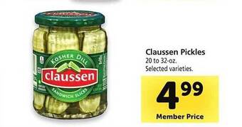 Safeway Claussen Pickles offer